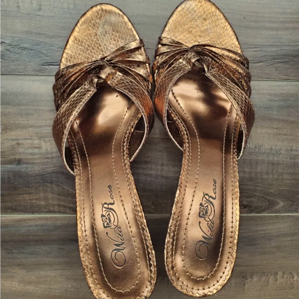 Size 7 bronze heels